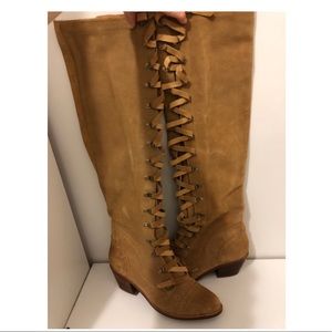 Jeffrey Campbell over the knee suede boots